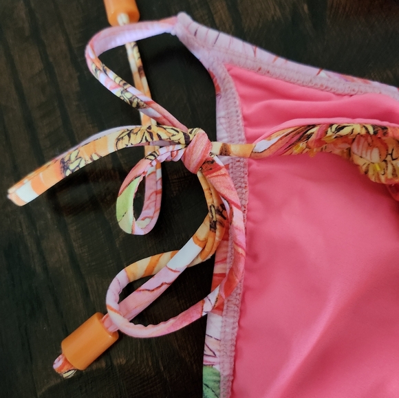 PQ SWIM Flora Embellished Bikini Top M/Bottom L - Picture 12 of 16